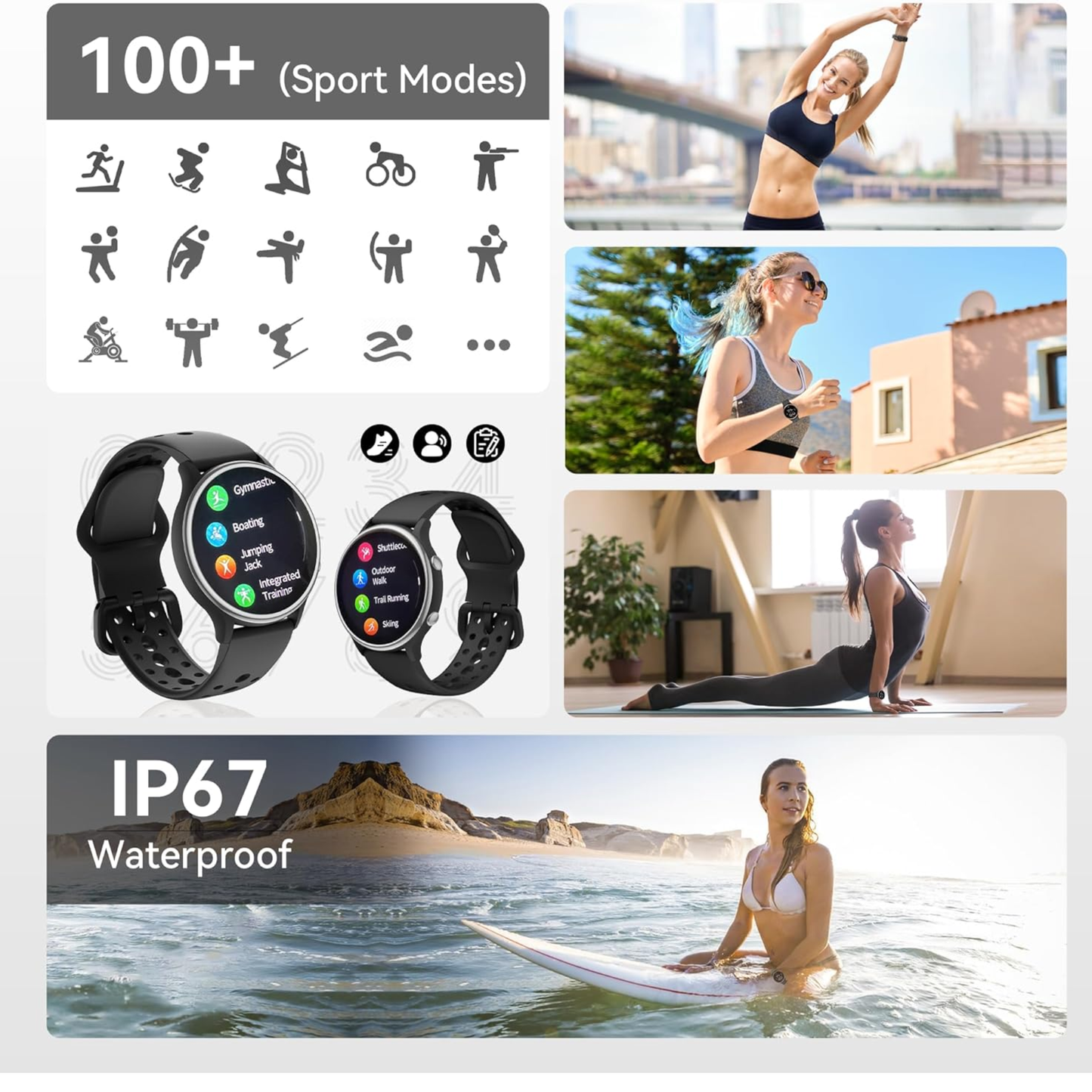 Reloj inteligente con Bluetooth y Wifi